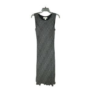Petite Sophisticate Bodycon Midi Dress  Silky 10 Sheath Slinky Black Stretch